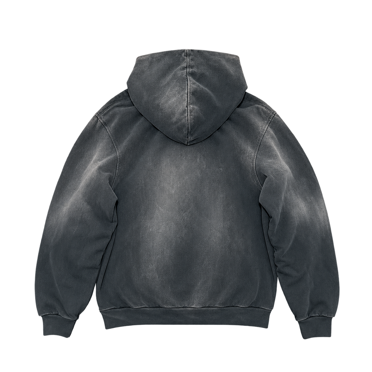 Washed Black Zip-Up